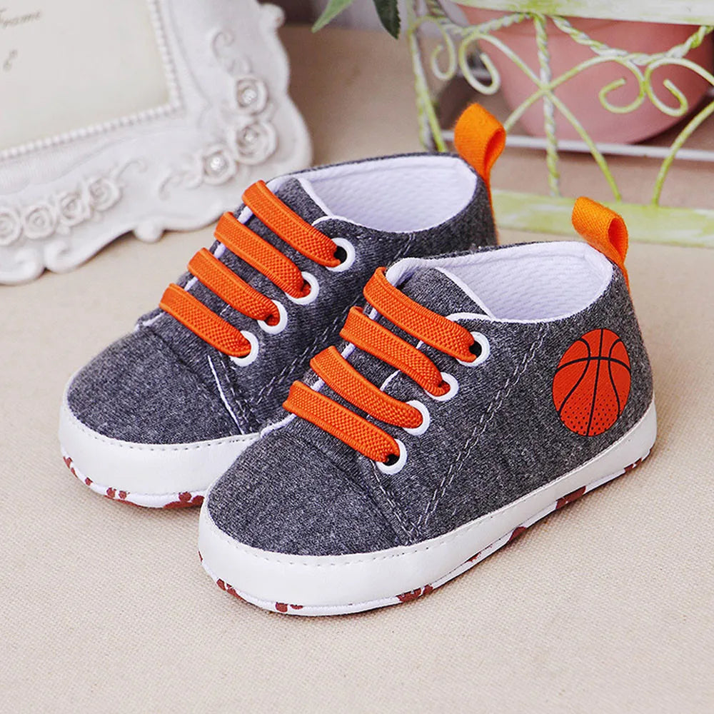 Infant Shoes Children Sports Shoes for Boys Girls Baby Toddler Kids Flats Sneakers Basketball Printed Casual Infant Soft Shoe