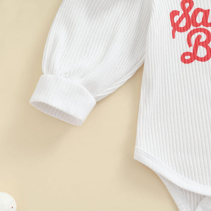 Infant Baby Girls Valentine'S Day Outfits Ruffle Long Sleeve Heart Printed Romper Jumpsuit Pants with Headband 0-24M
